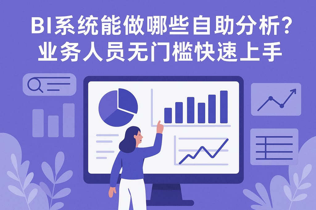 BI系统能做哪些自助分析？业务人员无门槛快速上手"